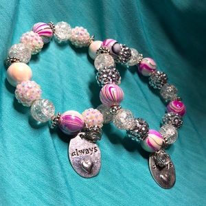 Pink Beaded Bracelet